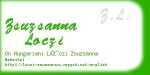 zsuzsanna loczi business card